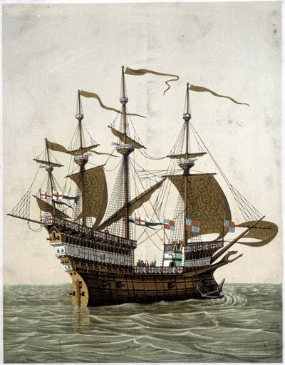 Schiff von Heinrich VIII. (1520) von England - nach J. Holbein von Unknown artist