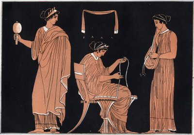 Odyssee von Homer: Penelope und ihre Dienerinnen von Unknown artist