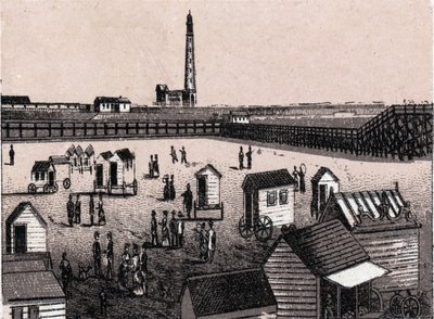 Ostende, Belgien: Blick auf die Ostbäder und den Hafen in „Die Welt illustriert 168 Ansichten“ (Ende des 19. Jahrhunderts) von Unknown artist