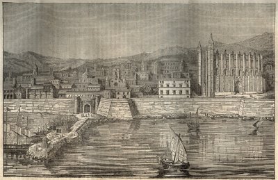 Palma de Mallorca, Balearen - Gravur 1837. von Unknown artist