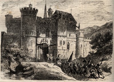 Pascal Paoli, Befreier von Korsika - Pascal Paoli (1725-1807), Befreier von Korsika betritt Bastia - Gravur in „Dictionnaire populaire illustré“ - 1864 - von Joseph Decembre und Edmond Allonier von Unknown artist