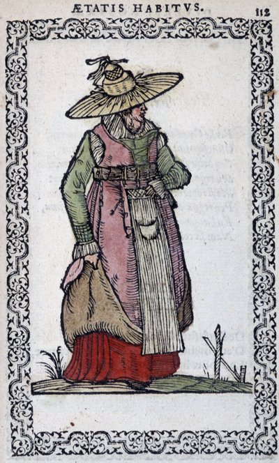 Piemontesische Frau - in Habits et effigies von Jean Sulperius von Unknown artist