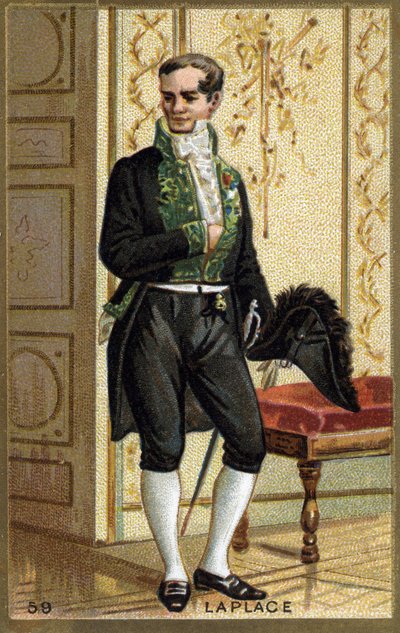 Pierre Simon de Laplace (1749 - 1827), französischer Mathematiker und Astronom. Chromolithografie des 19. Jahrhunderts. von Unknown artist