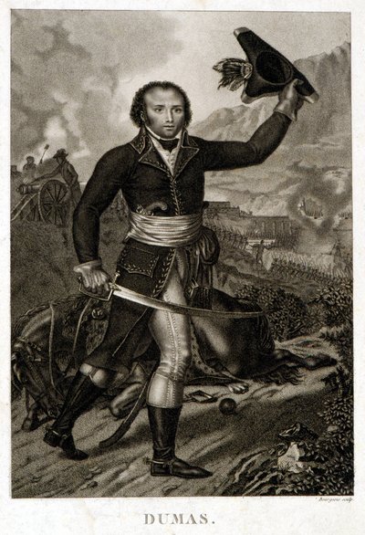 Porträt von Alexandre Davy Dumas (1762-1806), Vater von Alexandre Dumas Vater von Unknown artist
