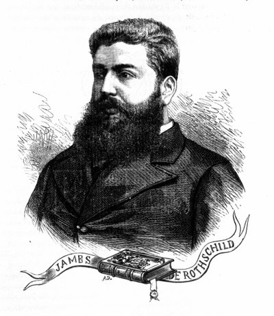 Porträt von Baron Edmond James de Rothschild (1845 - 1934) von Unknown artist