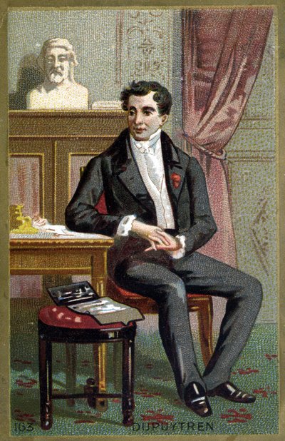 Porträt von Baron Guillaume Dupuytren (1777 - 1835), französischer Chirurg. Chromolithographie des späten 19. Jahrhunderts. von Unknown artist
