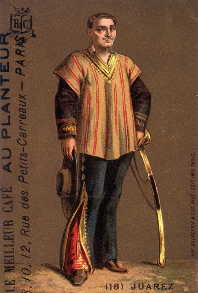 Porträt von Benito Juarez (1806-1872), mexikanischer Politiker. von Unknown artist
