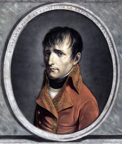 Porträt von Bonaparte, Erster Konsul der Französischen Republik. 1801 (Jahr X) von Unknown artist