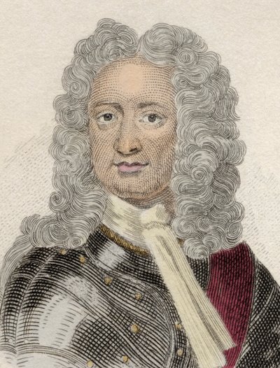 Porträt von Charles Mordaunt (ca. 1658-1735), 3. Earl von Peterborough und 1. Earl von Monmouth, englischer Diplomat und Militär (19. Jahrhundert) von Unknown artist