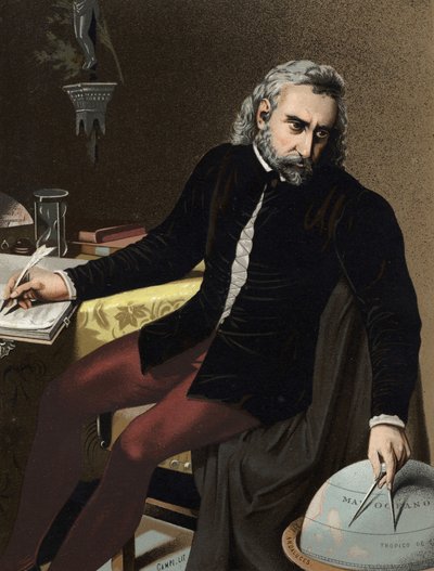 Porträt von Christoph Kolumbus (Cristoforo Colombo), Navigator aus Genua. von Unknown artist