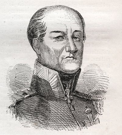 Porträt von David Hendrik, Baron Chassé (1765-1849) - Gravur von Unknown artist