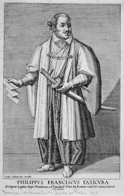 Porträt von Filippo Francesco Faxicura (Philip Francis Faxicura oder Tsunenaga Hasekura) von Unknown artist