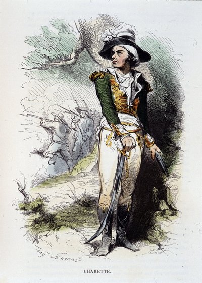 Porträt von François-Athanase de Charette de la Contrie von Unknown artist