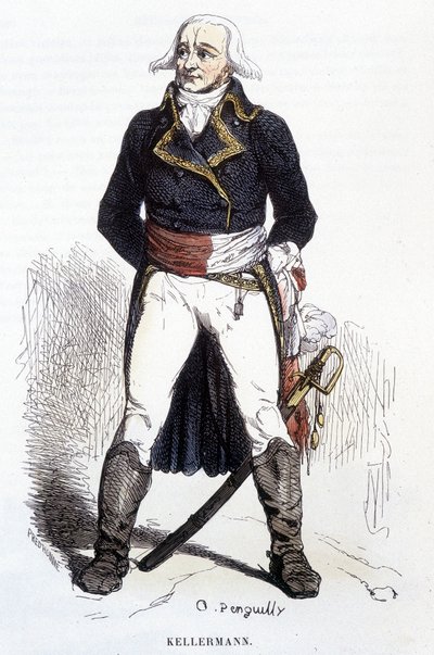 Porträt von François Christophe Kellerman - Gravur von Unknown artist