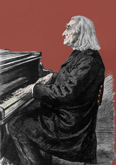 Porträt von Franz Liszt (1811-1886), ungarischer Klavierkomponist und Pianist. von Unknown artist