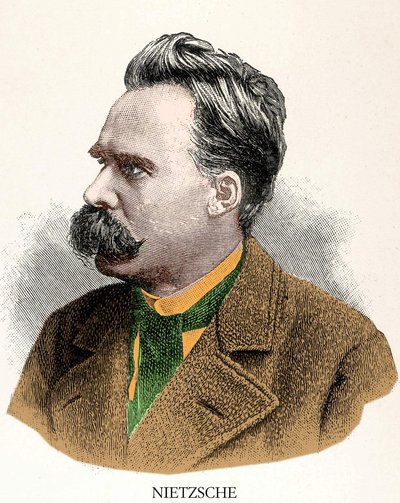 Porträt von Friedrich Nietzsche (1844 - 1900). von Unknown artist