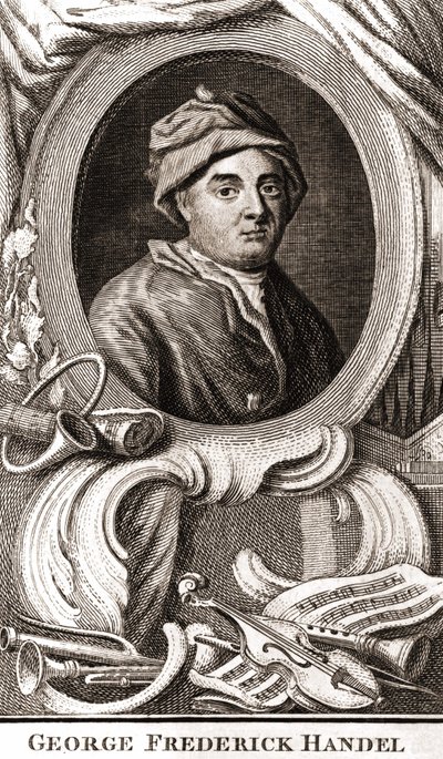 Porträt von Georg Friedrich Händel von Unknown artist