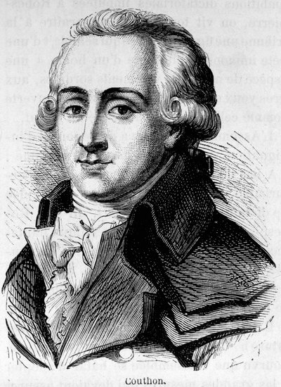 Porträt von Georges Couthon (1755-1794), französischer Politiker von Unknown artist