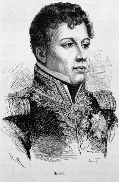 Porträt von Géraud Christophe Michel Duroc (1772 - 1813). Gravur aus dem späten 19. Jahrhundert in „Histoire de France“ von H. Martin. von Unknown artist