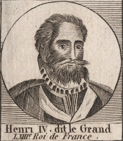 Porträt von Heinrich IV. (1553-1610) König von Frankreich - Porträt von Heinrich IV. (1553-1610) König von Frankreich - Gravur aus „Instruction sur l