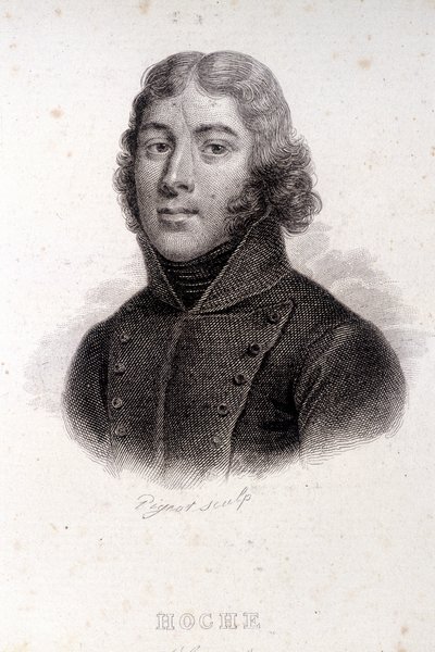 Porträt von Hoche, Kupferstich des 19. Jahrhunderts von Unknown artist