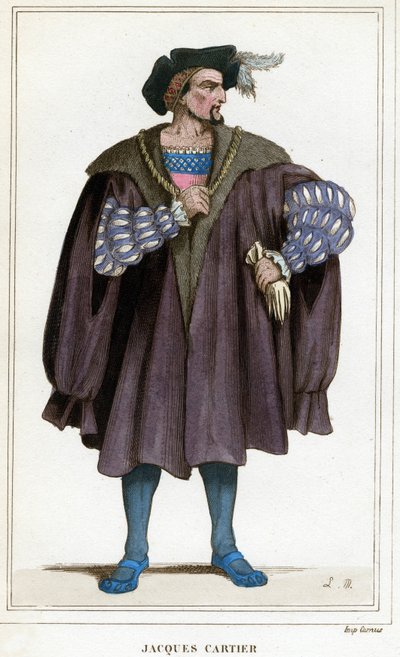 Porträt von Jacques Cartier (1491 - 1557) von Unknown artist