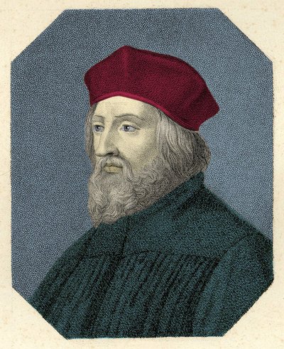 Porträt von Jan Hus (oder Jean Huss) von Unknown artist