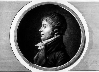 Porträt von Jean Antoine Joseph Debry oder De Bry (1760-1834), Abgeordneter von Aisne im Nationalkonvent. Gravur in 