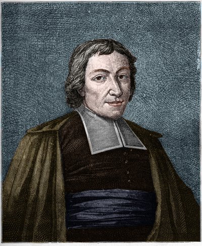 Porträt von Jean Baptiste De La Salle (Jean-Baptiste) (1651-1719) französischer Geistlicher, Gründer der Kongregation der Brüder der christlichen Schulen. Gravur aus dem 19. Jahrhundert. von Unknown artist