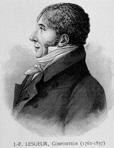 Porträt von Jean François Lesueur (1762 - 1837), französischer Komponist von Unknown artist