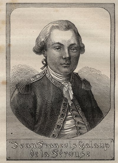 Porträt von Jean Francois de Galaup, Graf von La Pérouse (1741-1788) - Illustration aus „The Great Mariners of the 18th century“ von Unknown artist