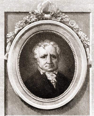 Porträt von Jean Honoré Fragonard, französischer Maler (1732 - 1806). von Unknown artist