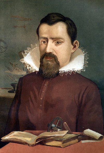 Porträt von Johannes Kepler (Keppler), Astronom (1571-1630), nach „La Ciencia y sus Hombres“ von Louis Figuier, Barcelona 1881. von Unknown artist