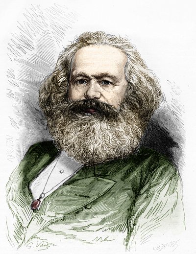 Porträt von Karl Marx von Unknown artist