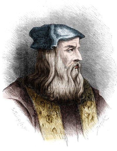 Porträt von Leonardo da Vinci (1452-1519), italienischer Maler. von Unknown artist