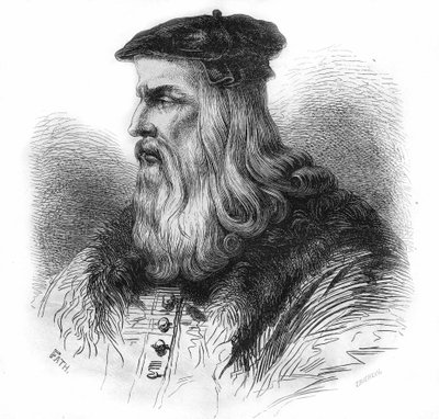 Porträt von Leonardo da Vinci (1452-1519). von Unknown artist