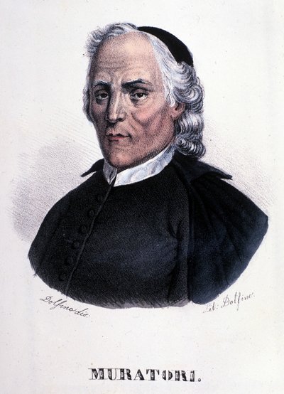 Porträt von Louis Antoine Muratori von Unknown artist