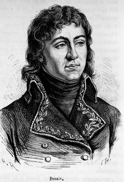 Porträt von Louis Charles Antoine Desaix de Veygoux (1768-1800), französischer General. von Unknown artist