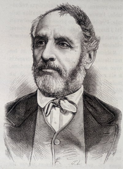 Porträt von Louis Charles Delescluze, französischer Journalist und Politiker (1809-1871) von Unknown artist