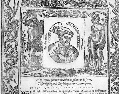 Porträt von Ludwig VIII. Der Löwenkönig von Frankreich von 1223 bis 1226 von Unknown artist