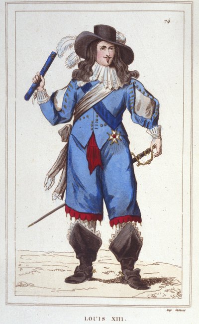 Porträt von Ludwig XIII. (1601 - 1643), König von Frankreich (1830) von Unknown artist
