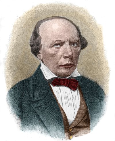 Porträt von Ludwig Uhland (1787-1862), deutscher romantischer Dichter von Unknown artist
