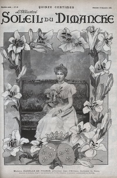 Porträt von Madame Isabelle von Frankreich (1878-1961), Prinzessin Jean d