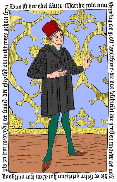 Porträt von Marco Polo. von Unknown artist