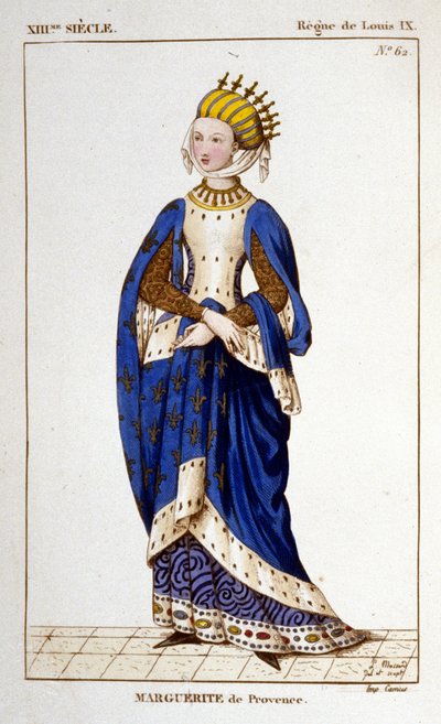 Porträt von Margarete von der Provence (1221 - 1295), Königin von Frankreich. von Unknown artist