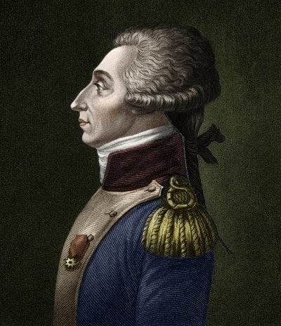 Porträt von Marie Joseph Gilbert Motie Motier, Marquis de Lafayette (1757-1834), französischer Aristokrat und Militär von Unknown artist