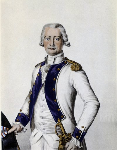 Porträt des Marquis de Lostanges, Hauptmann im Forez-Regiment 1786 von Unknown artist