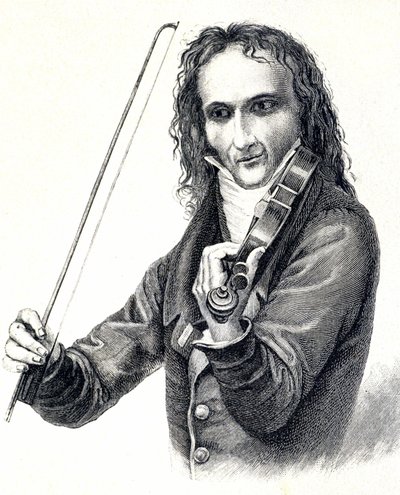 Porträt von Niccolò Paganini (1782-1840) von Unknown artist