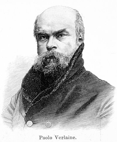Porträt von Paul Verlaine (1844 - 1896) von Unknown artist