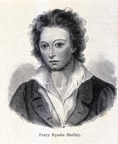 Porträt von Percy Bysshe Shelley, britischer Dichter (1792-1822) von Unknown artist